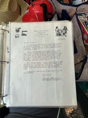 Vintage 1980 Typed Letter from Wash Day Museum Owner Edna M. Glissman